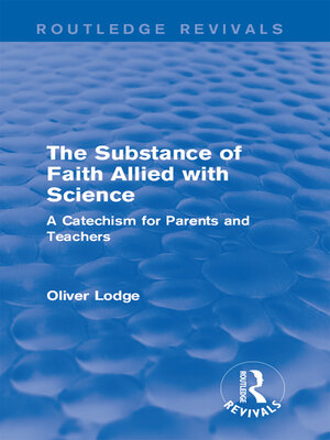 cover image of The Substance of Faith Allied with Science